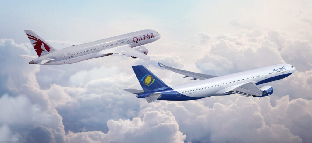 Partnership Qatar Airways e RwandAir