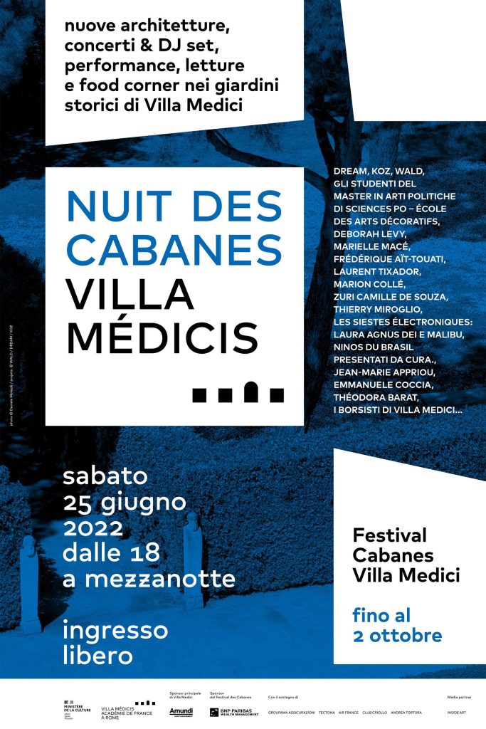 Nuit des Cabanes a Villa Medici Roma