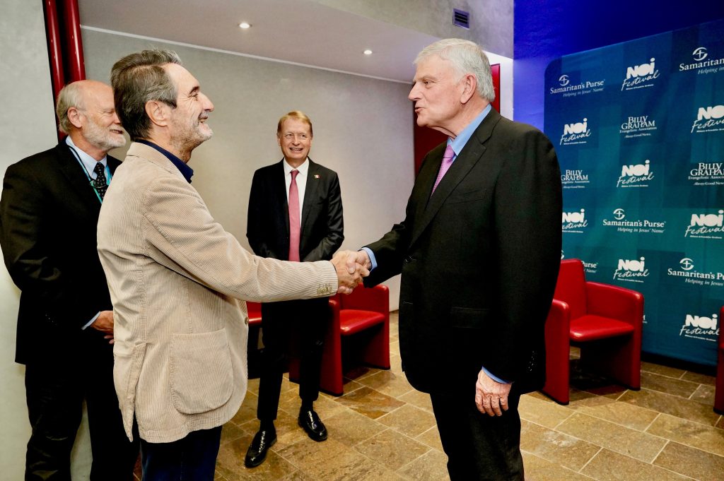 Il Presidente Attilio Fontana accoglie Franklin Graham Presidente della Samaritan’s Purse al Noi Festival