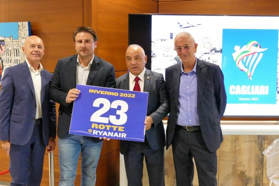 Aumentano rotte e destinazioni da Cagliari nell’operativo invernale Ryanair