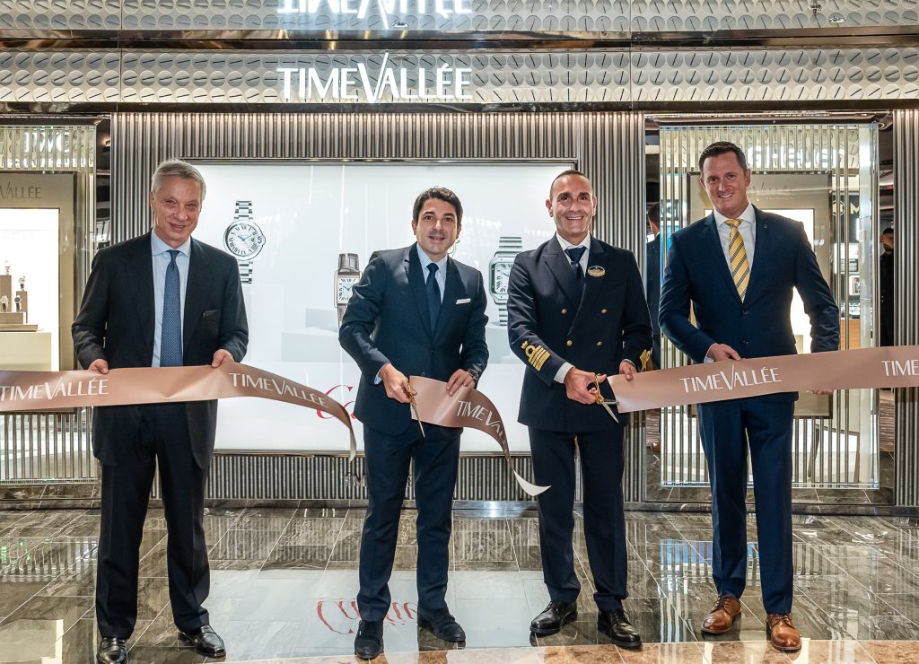 Lusso a bordo della MSC Seascape  con il concept multimarca di orologi di lusso TimeVallée