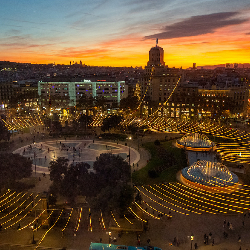 Si accende il Natale a Barcellona