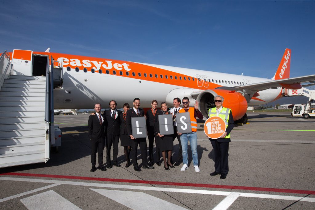 Al via il primo volo easyJet da Milano Bergamo per Lisbona