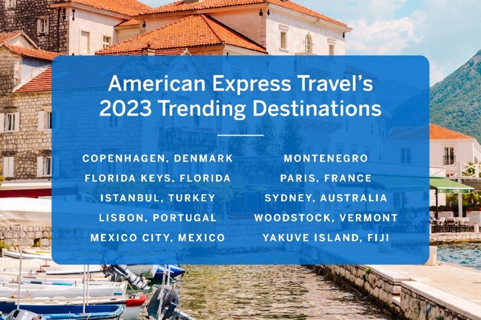 American Express Travel rivela le 10 destinazioni di tendenza del 2023 per ogni tipo di viaggiatore