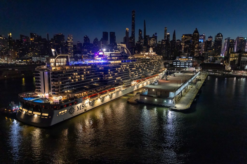 Battesimo a New York di Msc Seascape, la nave più grande  e tecnologicamente avanzata costruita in Italia