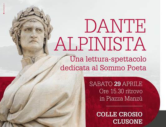 Da Clusone fino al Santuario sul Colle Crosio per la lettura lettura spettacolo su “Dante Alpinista”