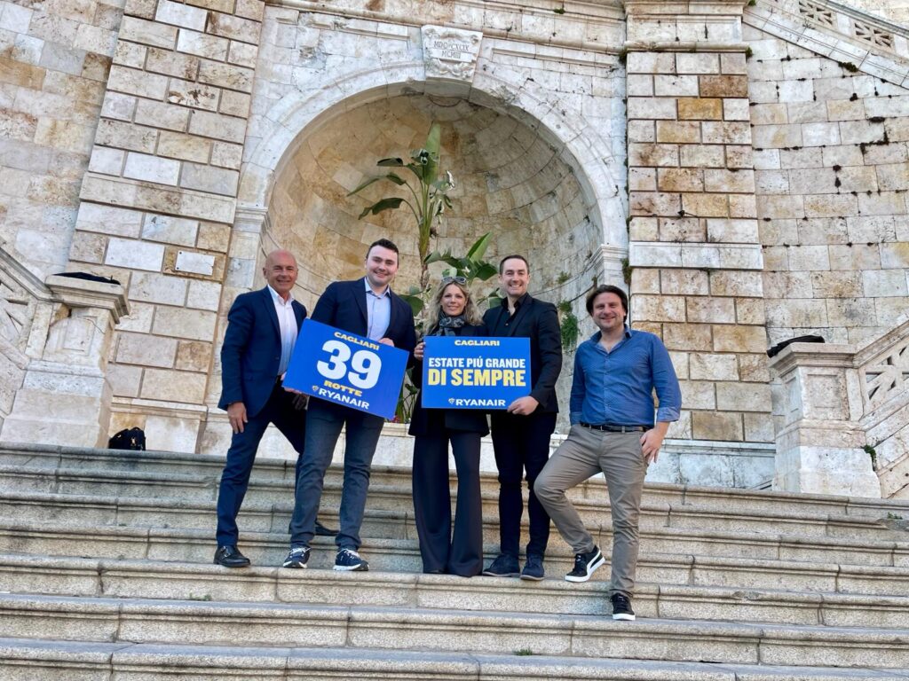 Ryanair annuncia l’operativo record estivo per Cagliari con 3 aeromobili 39 rotte e oltre 2.300 posti di lavoro