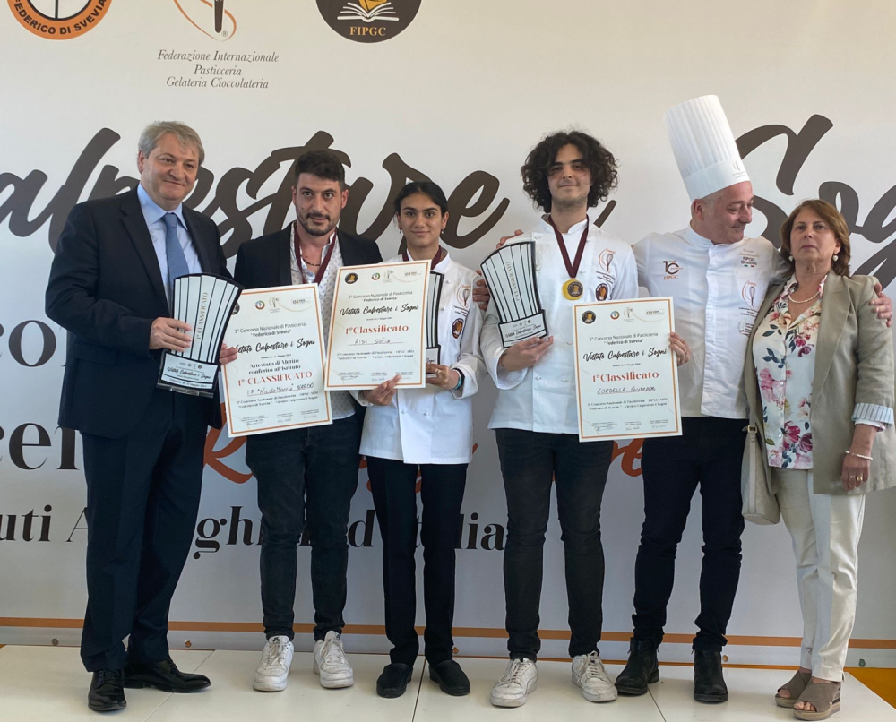 Concorso Nazionale di Pasticceria “Vietato Calpestare i Sogni” a Termoli, sul podio: Lecce, Pesaro e Foggia.