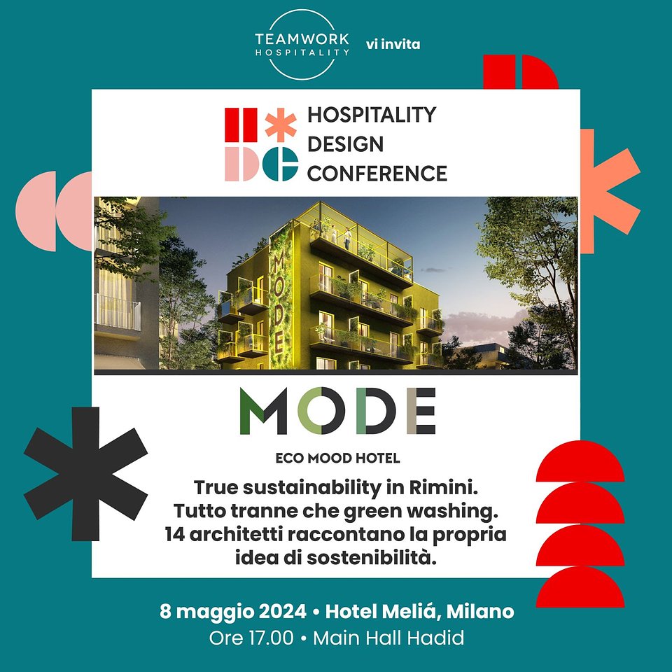 Presentato durante l’Hospitality Design Conference, il progetto MODE: 12 architetti per 1 Hotel a Rimini