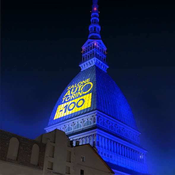 Salone Auto Torino illumina la Mole Antonelliana a cento giorni dall’evento