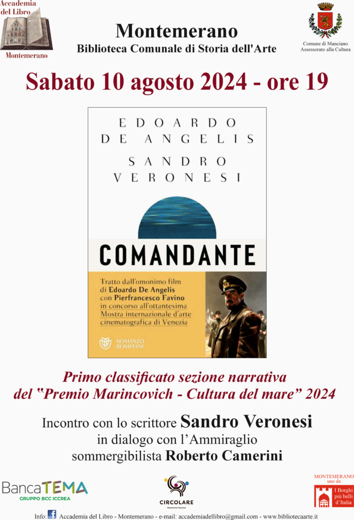 Accademia del Libro Montemerano incontro con S. Veronesi e R. Camerini – Premio Marincovich