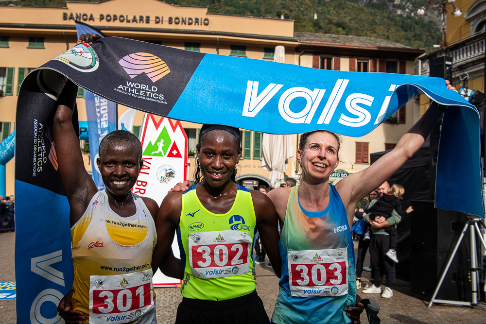 Chiavenna: al Val Bregaglia Trail premiati i vincitori della Valsir Mountain Running World Cup 2024