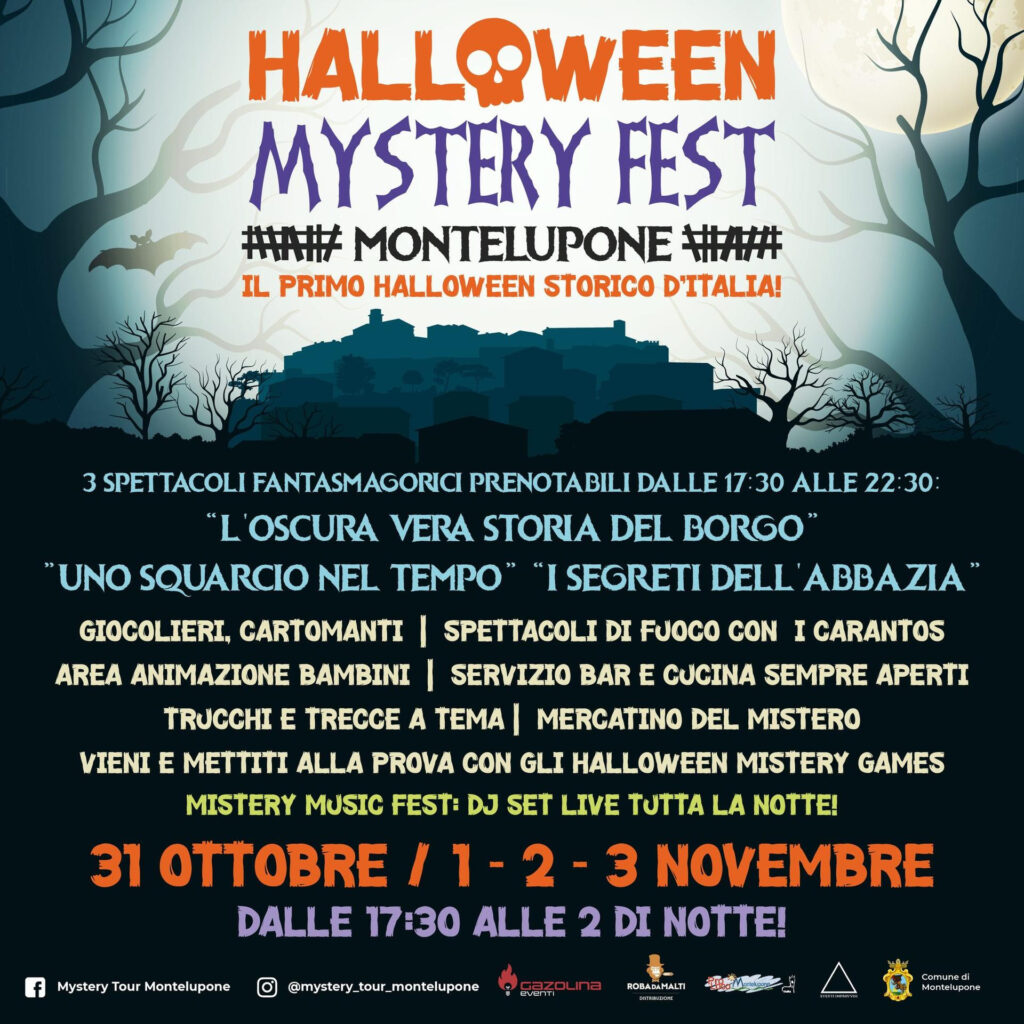 Montelupone, il borgo marchigiano in provincia di Macerata, ospita il primo festival storico di Halloween in Italia