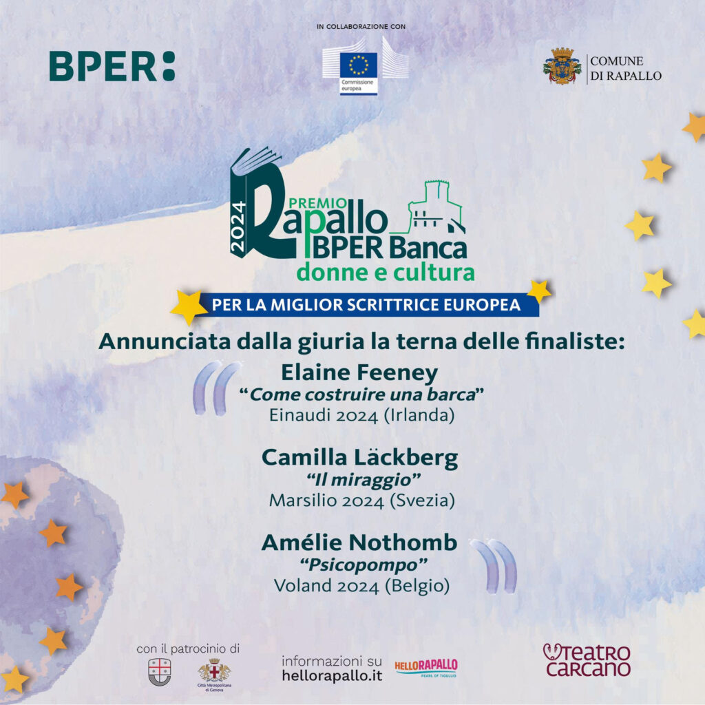 Premio Europeo Rapallo BPER Banca 2024 “La Migliore Scrittrice Europea”, annunciate le tre finaliste