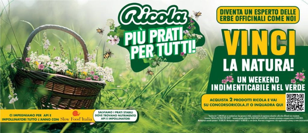 Ricola sempre accanto alla natura e alle api e impollinatori vara la versione autunnale del concorso “Più Prati per Tutti”