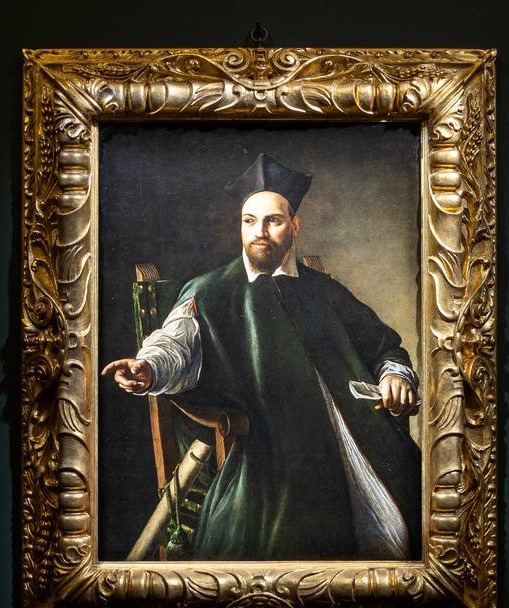 Alle Gallerie Nazionali di Arte Antica Palazzo Barberini Roma il Ritratto di monsignor Maffeo Barberini di Caravaggio