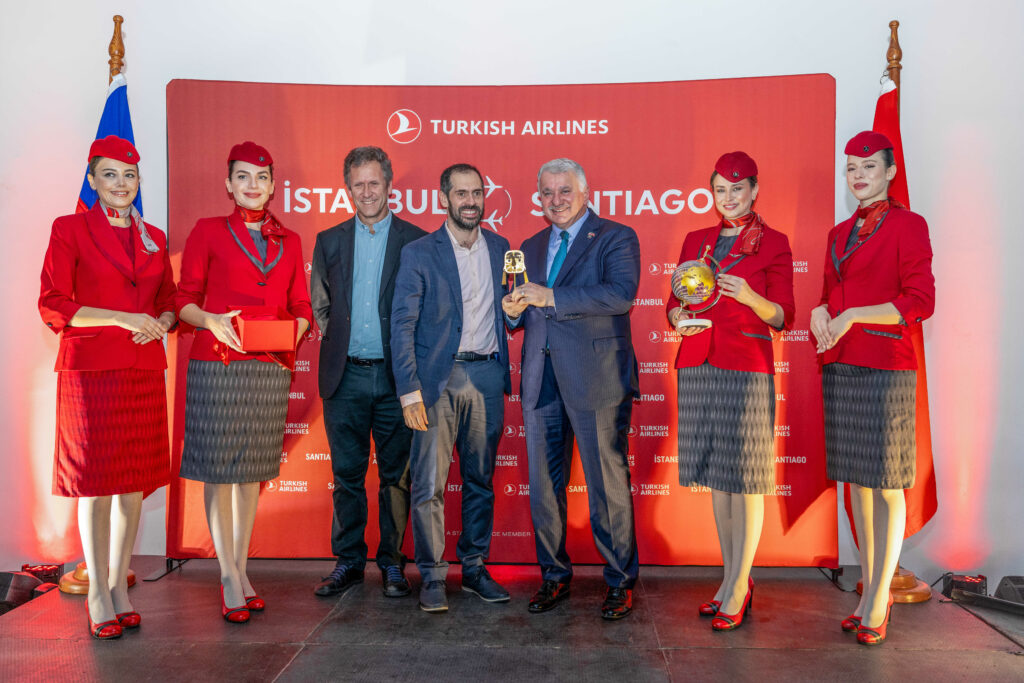 Turkish Airlines vola a Santiago ed è Guinness World Records™